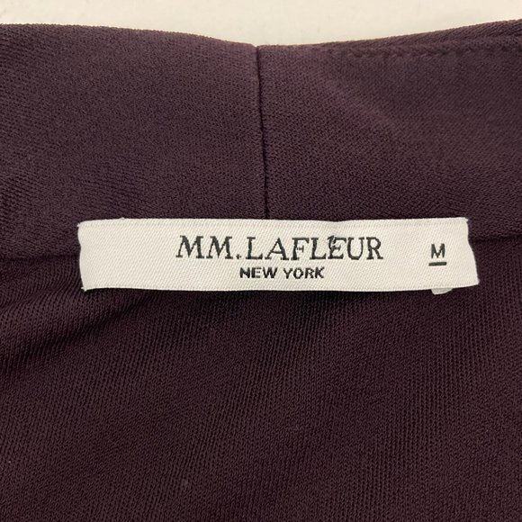 MM Lafleur The Deneuve Faux Wrap Top in Blackberry Size M 3/4 Sleeve Career - Picture 7 of 9